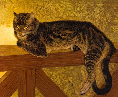 Summer, Cat on a Balustrade, 1909 by Théophile Alexandre Steinlen